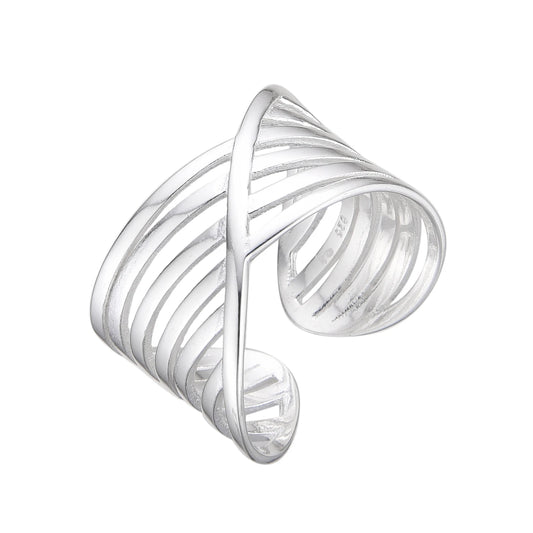 Anillo liso Ajustable Plata 925