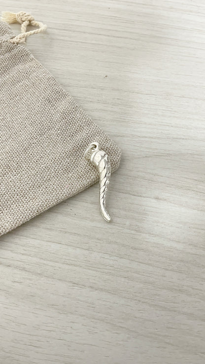 Dije Cachito Rayado 3,2cm Plata 925