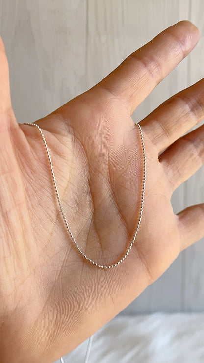 Cadena de Bolitas Plata 925