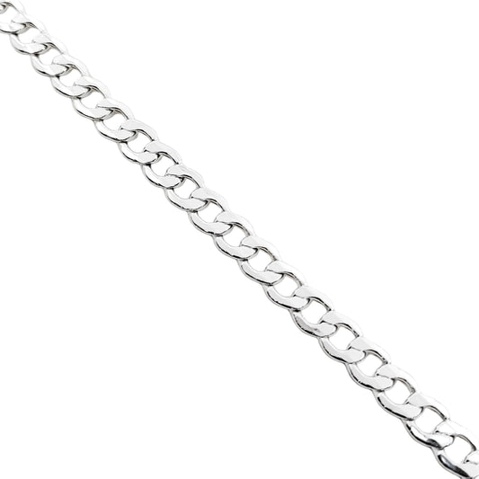 Pulsera Tejido Grumet Hueca 16mm 22cm - Plata 925