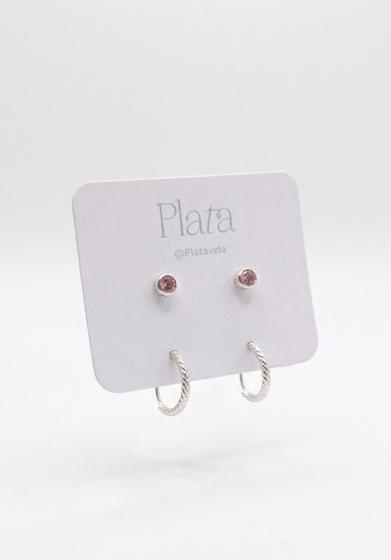 Set Abridores + Argollas 1,2cm - Plata 925