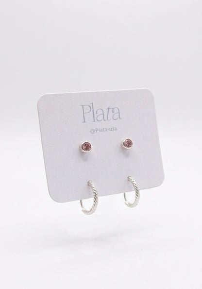 Set Abridores + Argollas 1,2cm - Plata 925