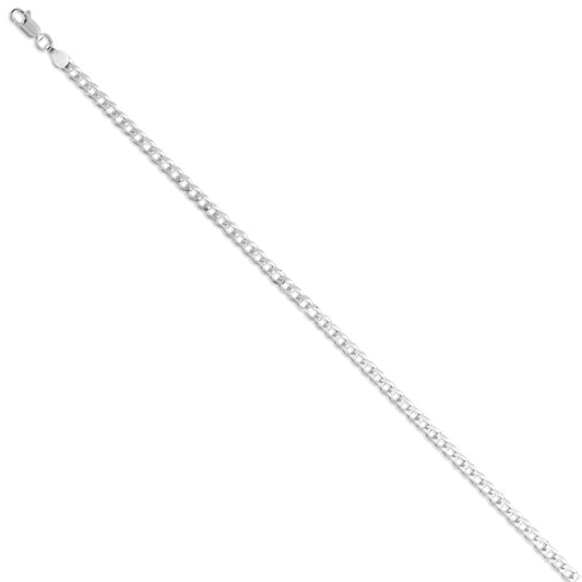 Pulsera tejido grumett 21cm 4mm - Plata 925