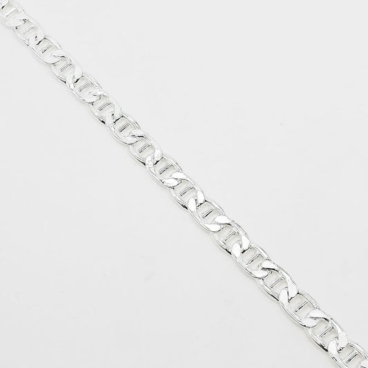 Pulsera tejido Gucci 21cm 6mm - Plata 925
