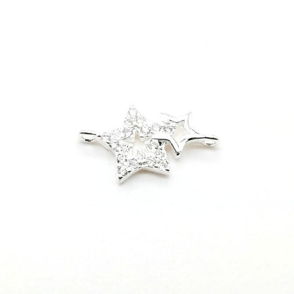 Dije Estrella Doble - Plata 925