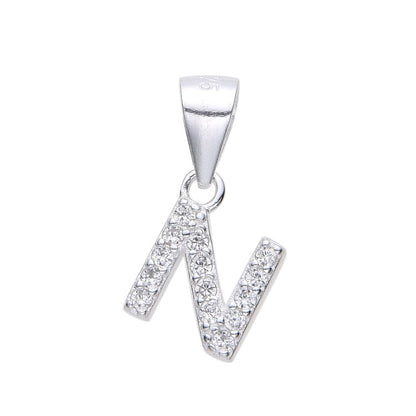 Dije Letras 1cm - Plata 925
