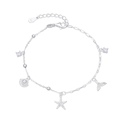 Pulsera Dijes 20cm Ajustable - Plata 925