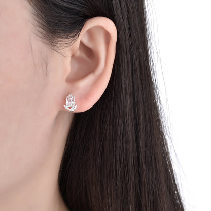 Zarcillos Tulipanes - Plata 925