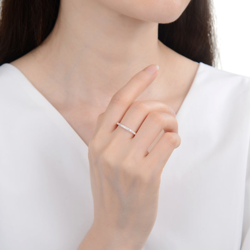 Anillo Medio Sin Fin - Plata 925