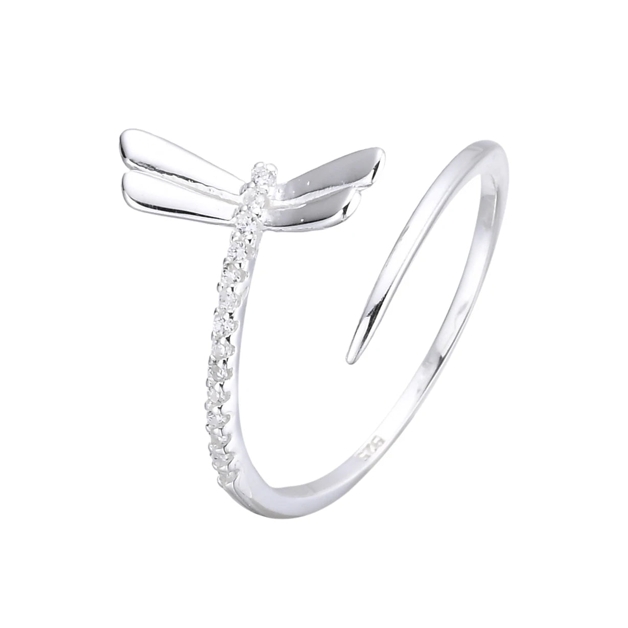 Anillo Libélula Ajustable - Plata 925