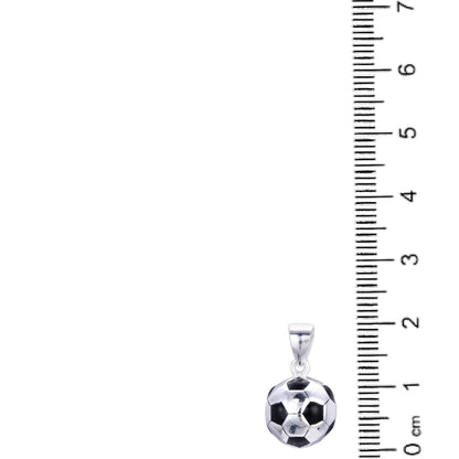 Dije Pelota de Futbol 1,2cm - Plata 925