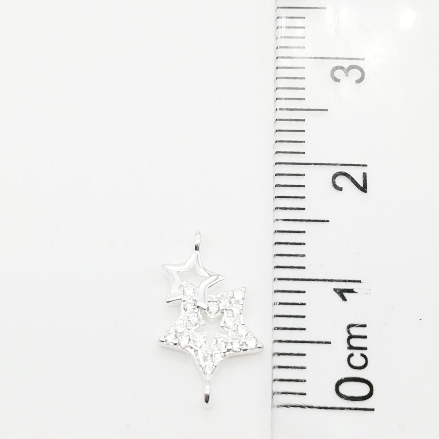 Dije Estrella Doble - Plata 925