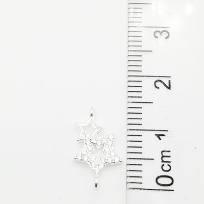 Dije Estrella Doble - Plata 925