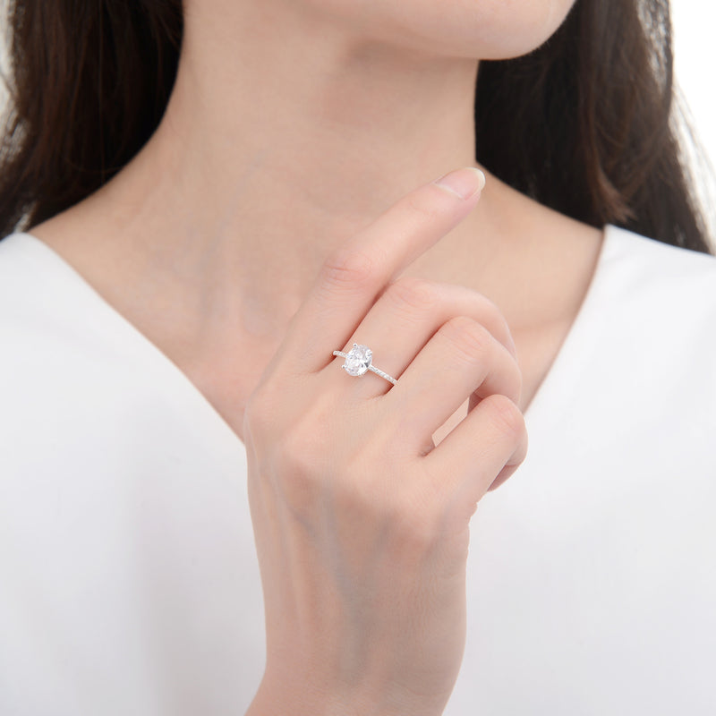 Anillo Piedra Ovalada - Plata 925