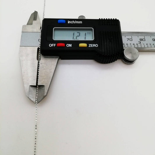 Cadena 40cm, 45cm y 50cm Bolitas Diamantadas - Plata 925