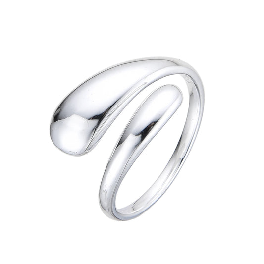 Anillo Liso Ajustable Plata 925