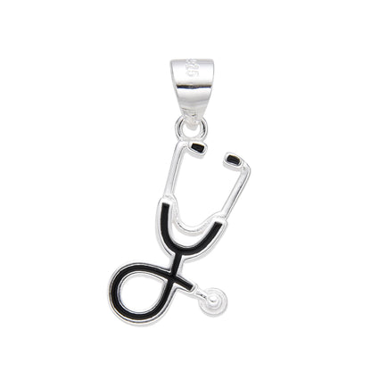 Dije Estetoscopio 1,9cm -Plata 925