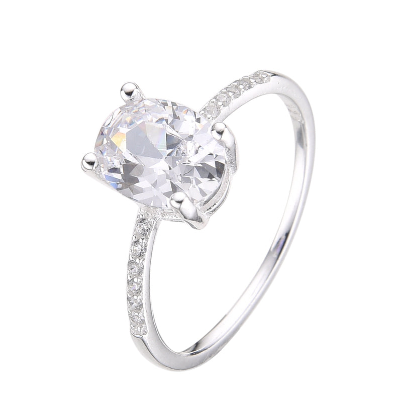 Anillo Piedra Ovalada - Plata 925