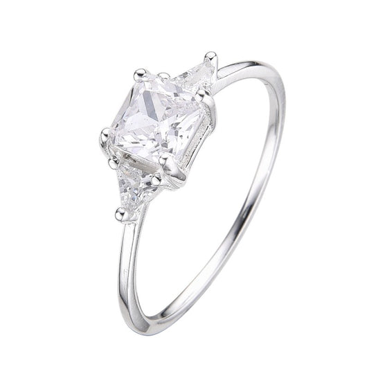 Anillo Piedra Trilogía - Plata 925