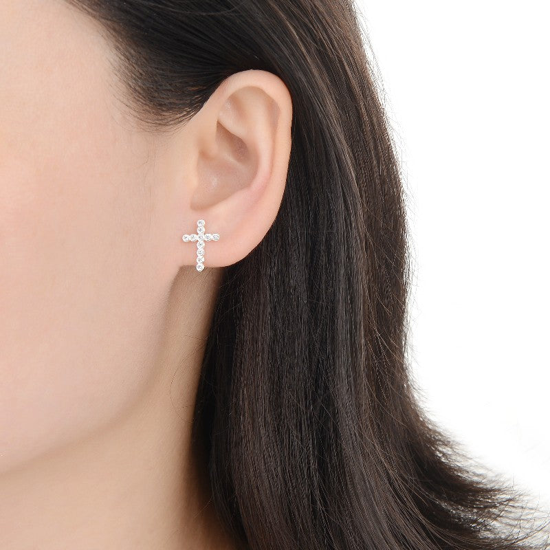 Zarcillos Cruces - Plata 925