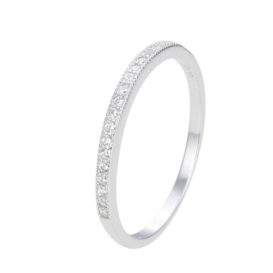 Anillo Medio Sin Fin - Plata 925