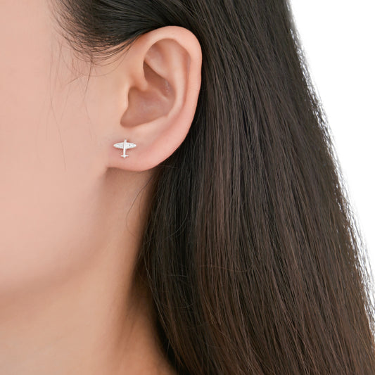 Zarcillos Aviones -  Plata 925