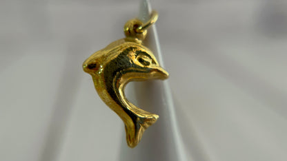Dije Delfín Plata 925 con Baño de Oro