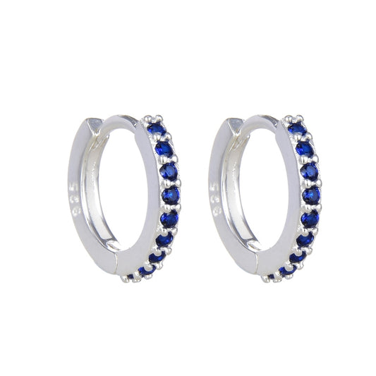 Argollas Cristales Azules