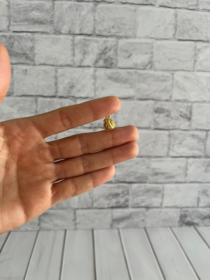 Dije Virgen Del Valle Plata 925 con Baño de Oro