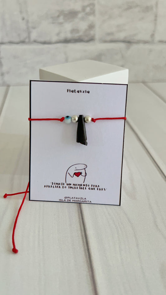 Pulsera Ajustable con Azabache y Ojo