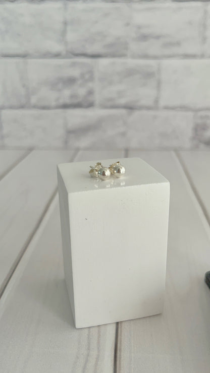 Zarcillos Media Bola 5mm - Plata 925