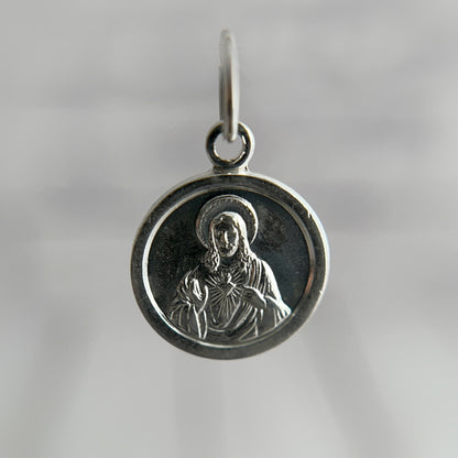 Dije Sagrado Corazón de Jesús - Plata 925