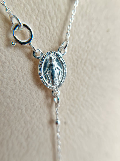 Rosario Balín 2mm 40cm - Plata 925