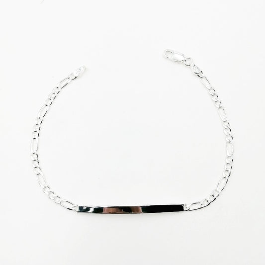Esclava tejido fígaro 20cm - Plata 925