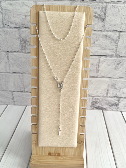 Rosario Balín 2mm 40cm - Plata 925