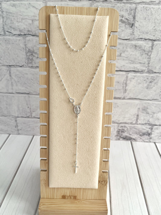 Rosario Balín 2mm 40cm Plata 925