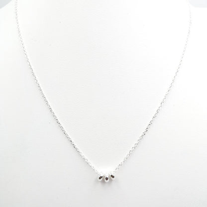 Gargantilla 3 Bolitas 45cm Ajustable - Plata 925