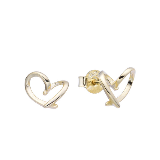 Zarcillos Corazones Dorados